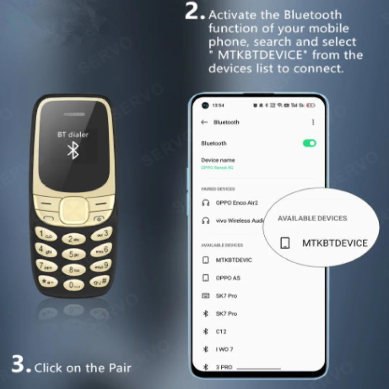 BM35Feature Phone mini Non-Smartphone Mini Button Elderly Phone Dual-SIM Backup Phone