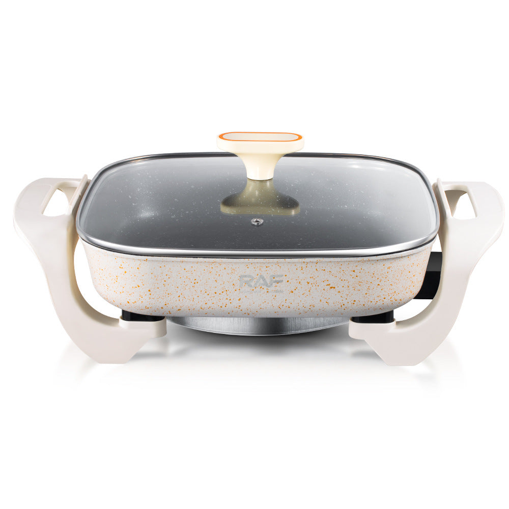 RAF European Standard Multifunctional Electric Cooker Electric Grill Home Electric Hot Pot BBQ Hot Pot All-in-One Electric Cooker5400