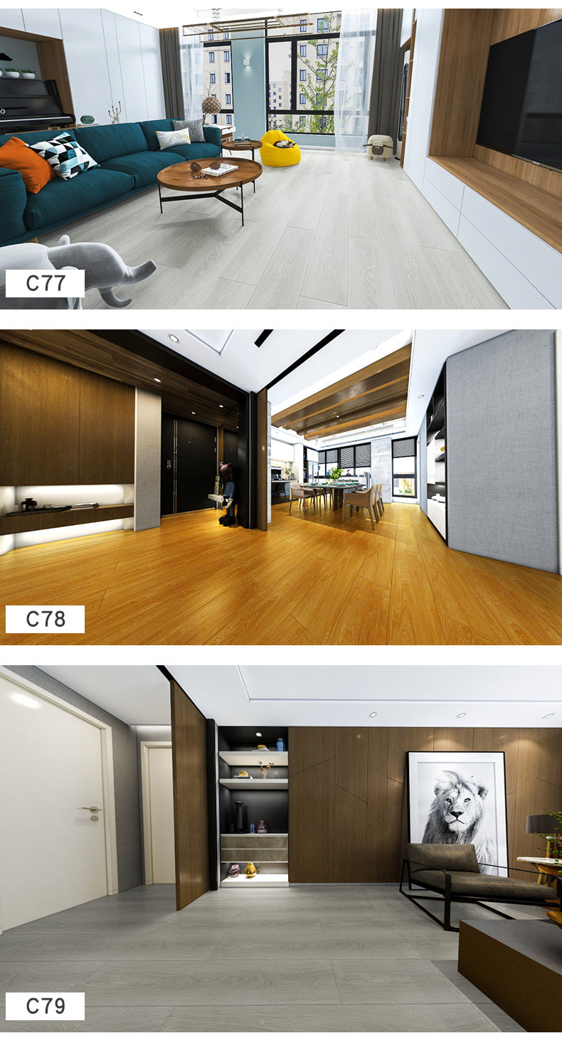 Laminated Flooring Heat Insulation Wear-resistant Waterproof for Home and Hotel Projects12mm Gray solid wood composite flooring