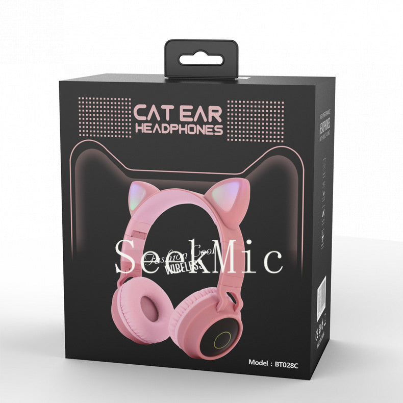 Hot-selling Wireless Bluetooth Cute Over-ear Headphones with Long Battery Life