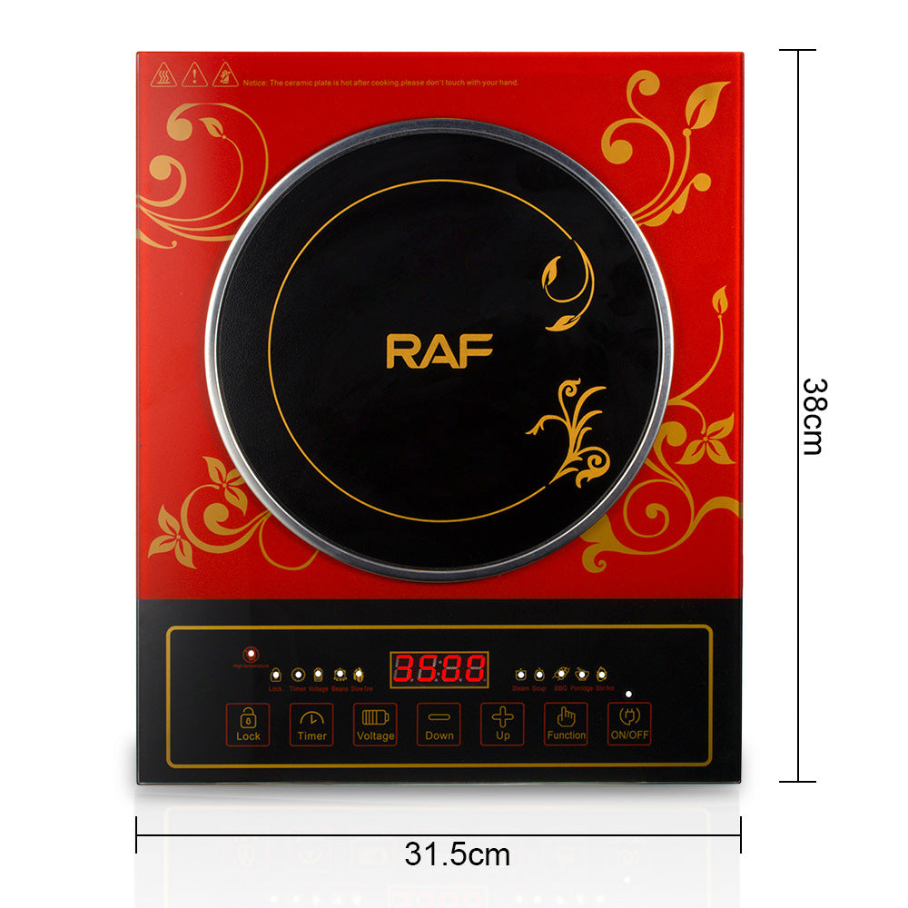 RAF European Standard High-Power Stir-Fry Hot Pot Electric Ceramic Stove Household Multi-Function Light Wave Induction Cooker Countertop Electric Stove8060