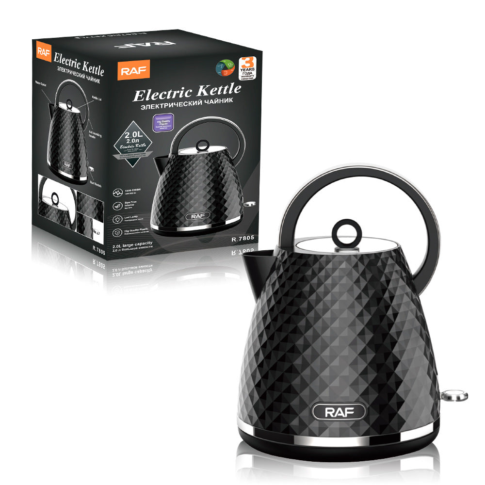 RAF European Standard Stainless Steel2.0L Electric Kettle Automatic Large Capacity Multi-Function Kettle Overheating R.7805