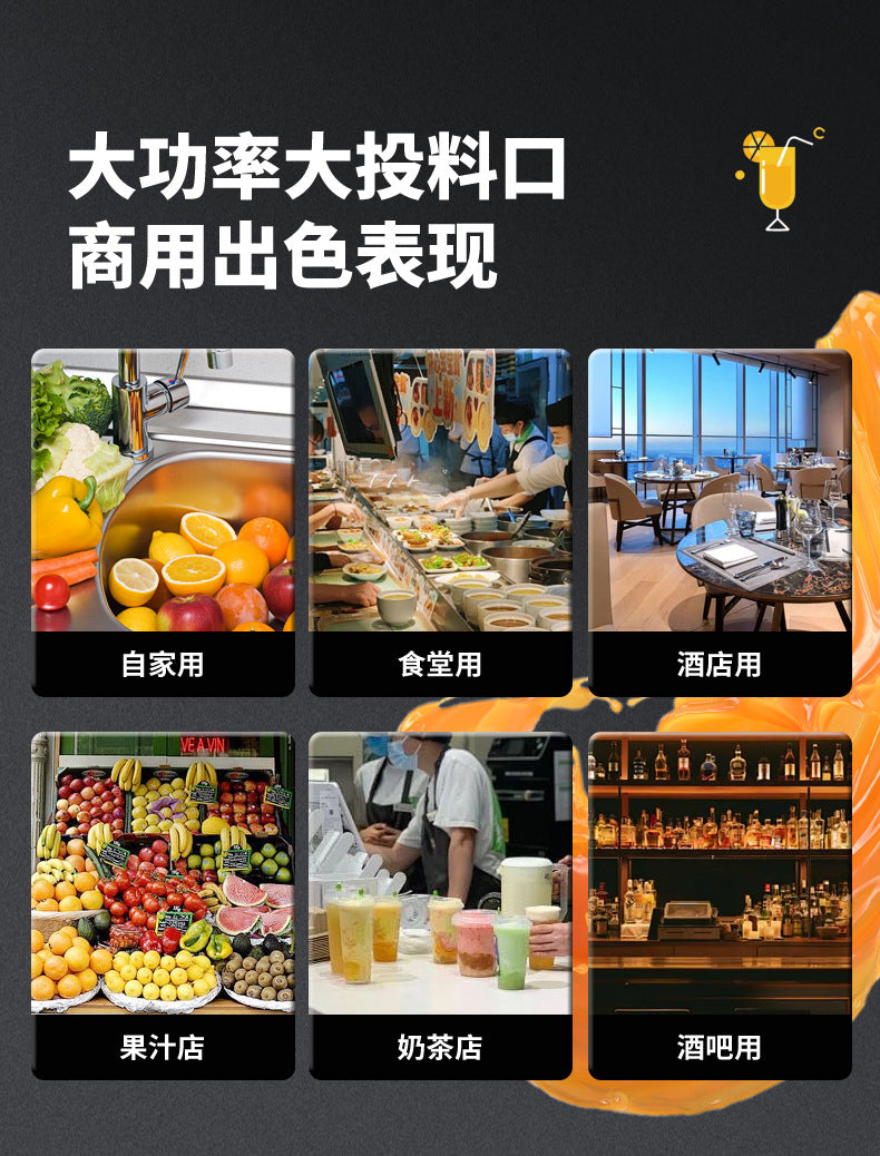 Customized Juicer with Pulp Separator, Small Household Multifunctional Fruit Juicer, Blender