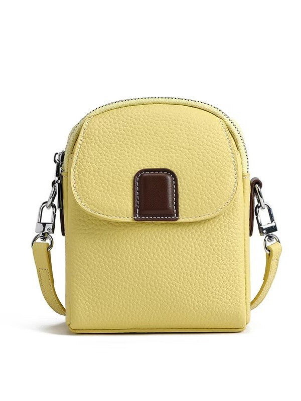 Genuine Leather Phone Bag for Women, Crossbody New Lightweight Bag, Summer Fashion Soft Leather High-End Mini Small Bag