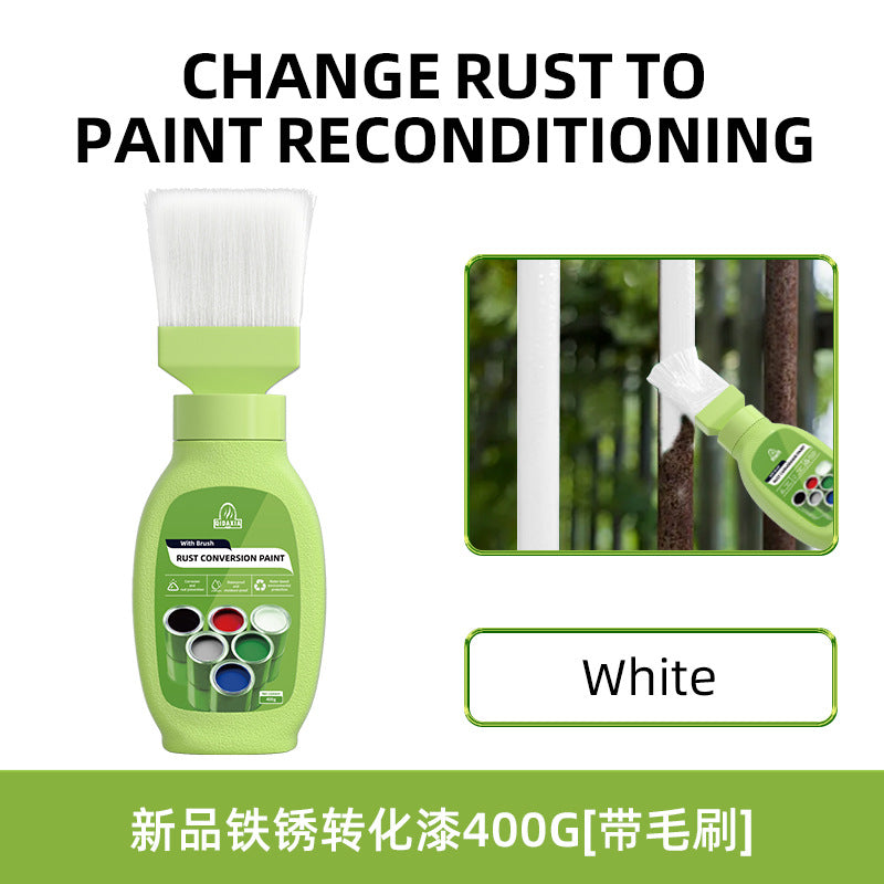 Qixia Water-Based Anti-Rust Paint, Rust-Free Roof Iron Rust Conversion Paint, Color Steel Tile Renovation Paint, Water-Based Anti-Rust Paint