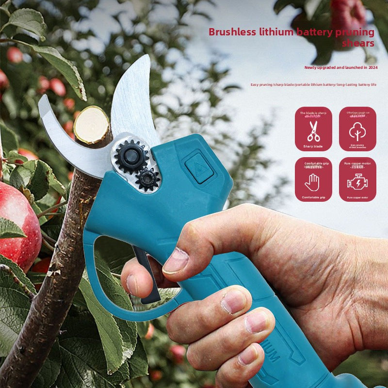 Hot selling portable home electric scissors Rechargeable Pruning Shears for Fruit Trees Lithium Battery Electric Pruner for Garden Pruning