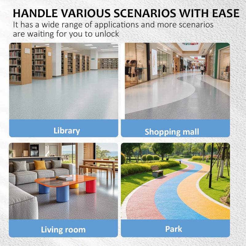 Epoxy Color Sand Self-Leveling Floor Paint Cement Tile Floor Wear-Resistant Non-Slip Imitation Marble Pattern Floor Paint Manufacturer