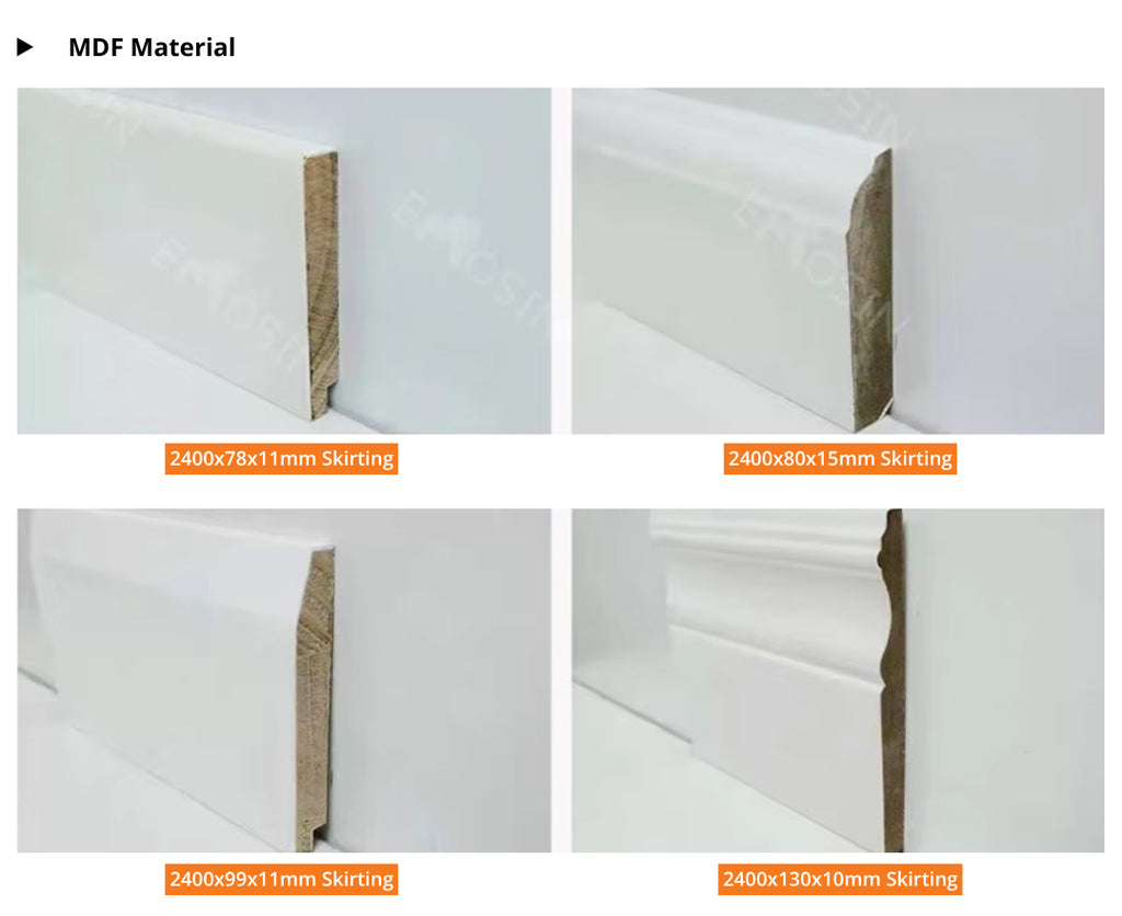 Ps Wood Spc Pvc Skirting Board Tiles