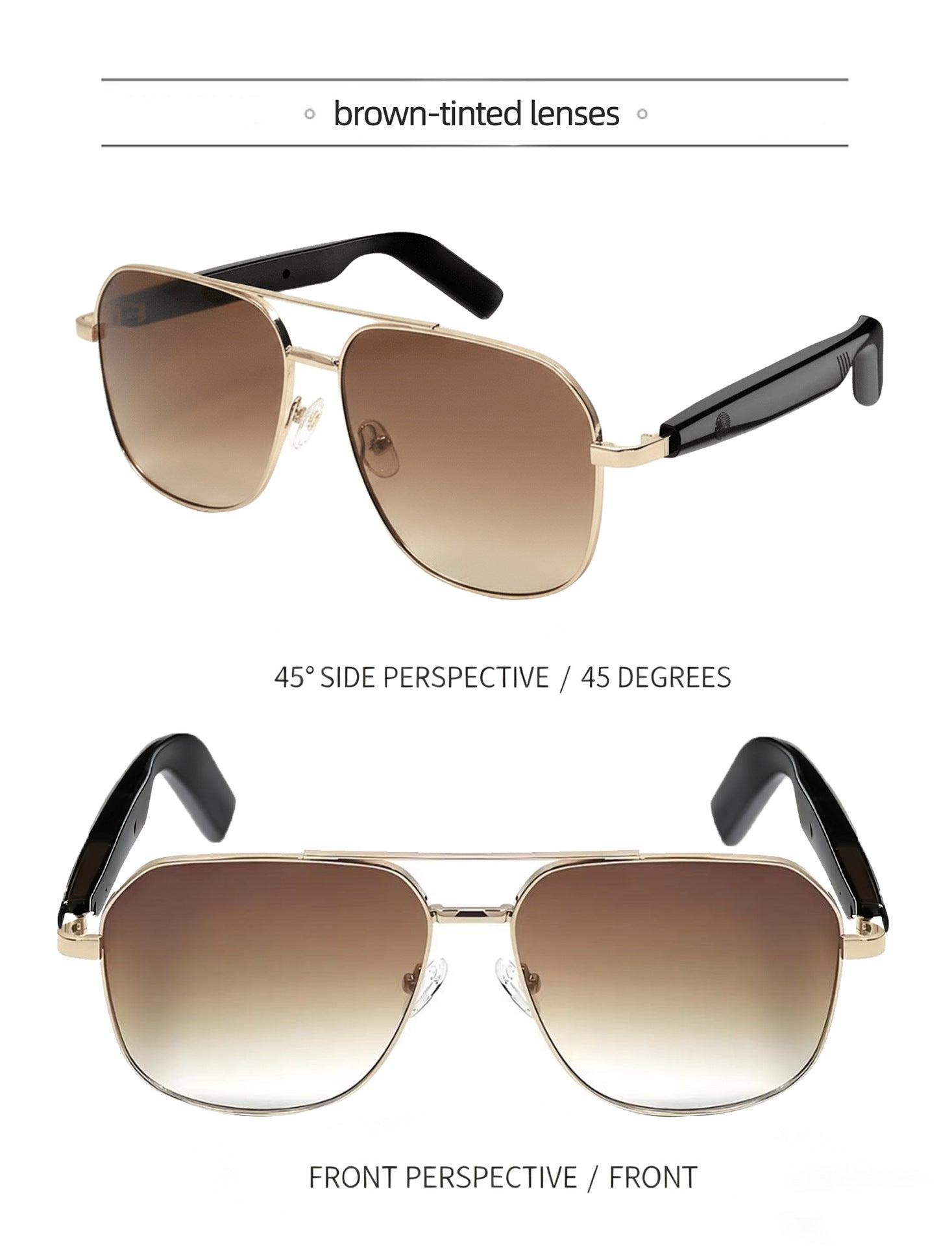 AI Bluetooth Smart Glasses Anti-Blue Light Translation Call Music Open-Ear Smart Bluetooth Glasses Headset