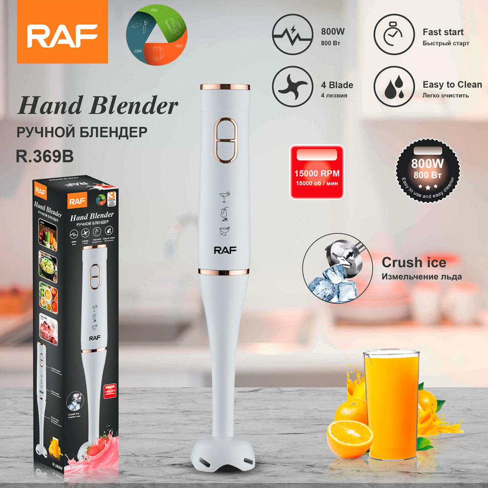 RAF EU Standard Household Cooking Stick Multi-Functional Handheld Baby Food Processor Electric Kitchen Meat Grinder Stick