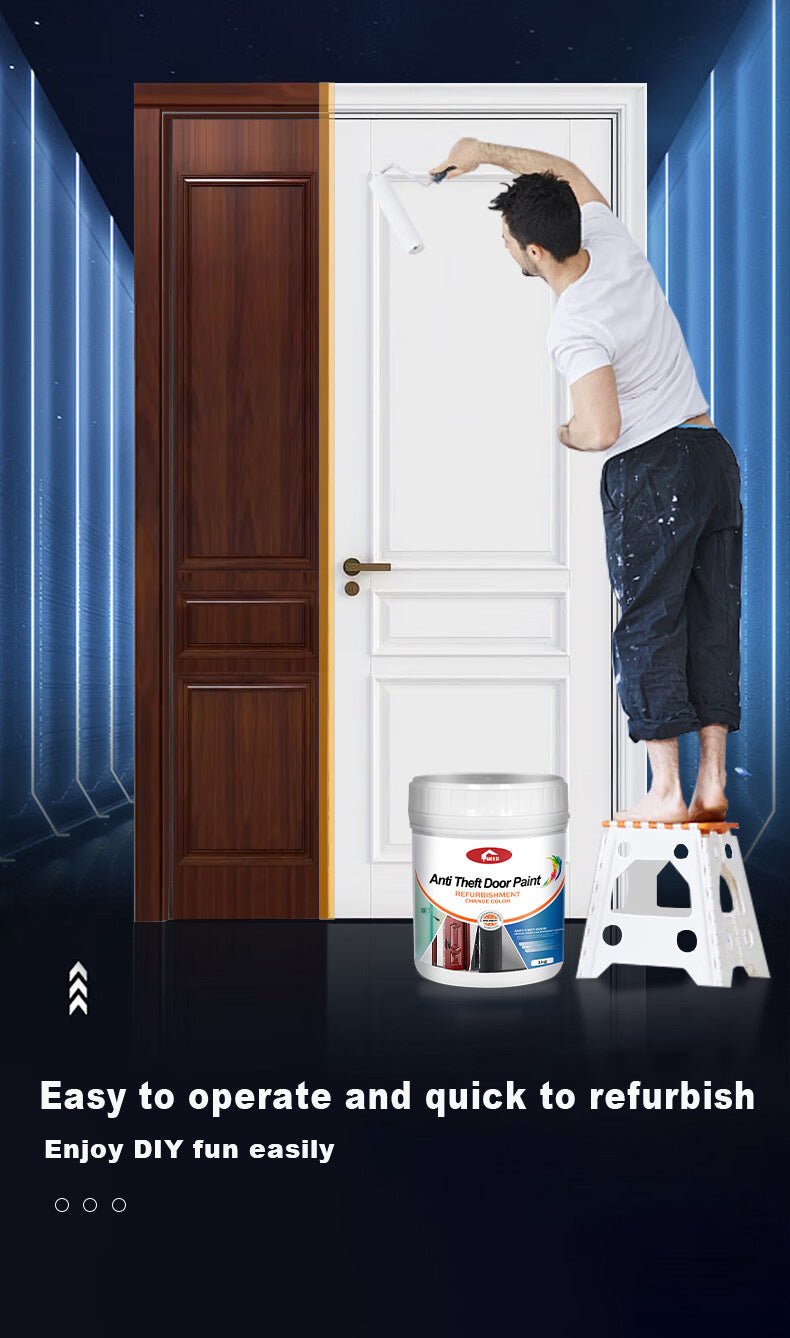 Anti-theft Iron Door Paint Metal Aluminum Alloy Iron Door and Window Renovation Color Change Rust-Proof Water-Based Paint Latex Paint