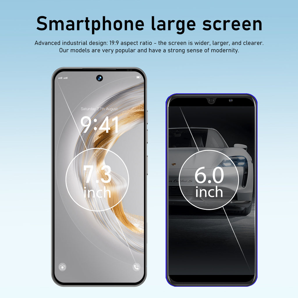 Popular A17 Pro Max Android7.3Inch Smart5G Mobile Phone16+1T Source Factory AliExpress TK