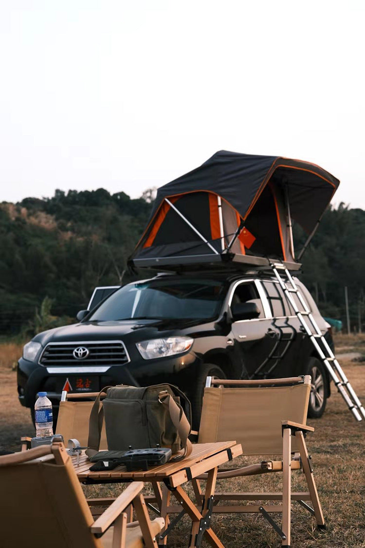 Soft Top Car Roof Tent3-4Fully Automatic Quick-Open Aluminum Alloy Car Tent Outdoor Foldable Camping Gear