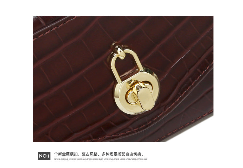 New Trendy Fashion Small Square Bag Retro Chic Single Shoulder Women's Bag Unique Niche Fresh Crossbody Women's Bag