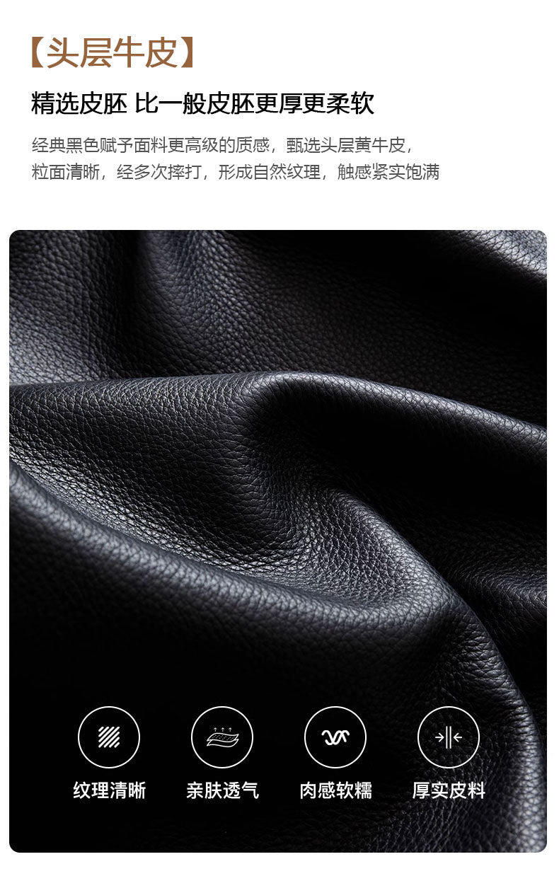 Lawrence Genuine Leather Sofa Italian Minimalist Style for Small and Large Apartments, Villas, and Clients, Corner Sofa, Modern Straight Row Leather Sofa Shipping and tax not included