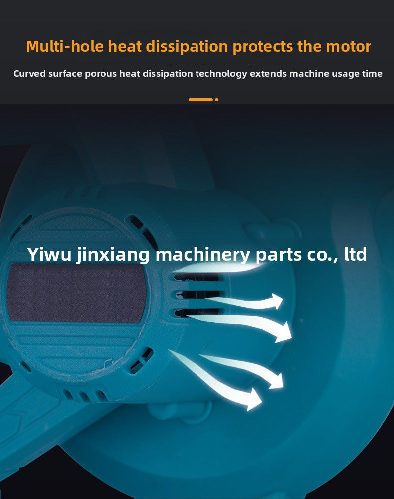 Industrial Hair Dryer Rechargeable Lithium Battery Blower Garden Dust Blower Electric Vehicle Dust Collector Suction Fan