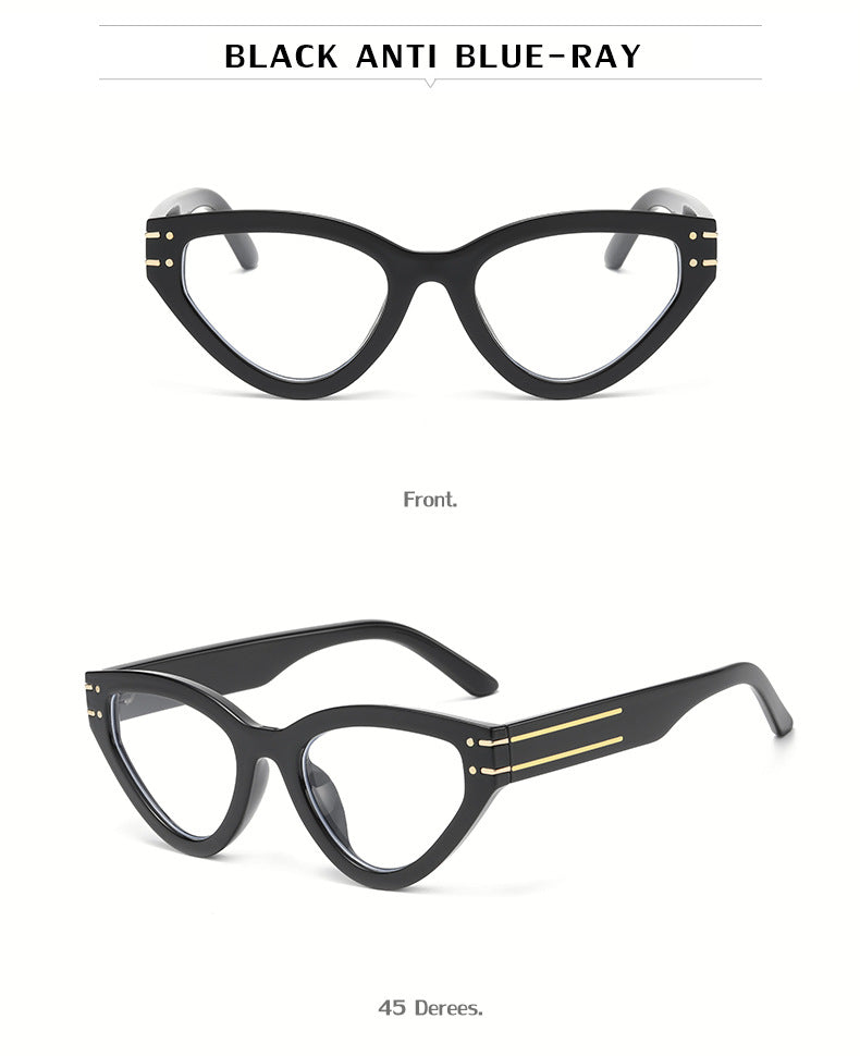 New European and American style personality cat-eye UV protection sunglasses for women ins Small Frame Sunglasses Eyewear Trendy Wholesale