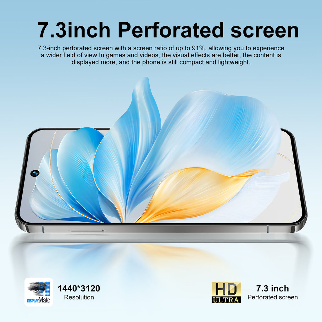 Popular A17 Pro Max Android7.3Inch Smart5G Mobile Phone16+1T Source Factory AliExpress TK