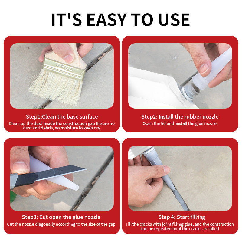 Roof Leak Road Sealer Waterproof Anti-Crack Sealant Ground Crack Wall High Elastic Anti-Crack Grout