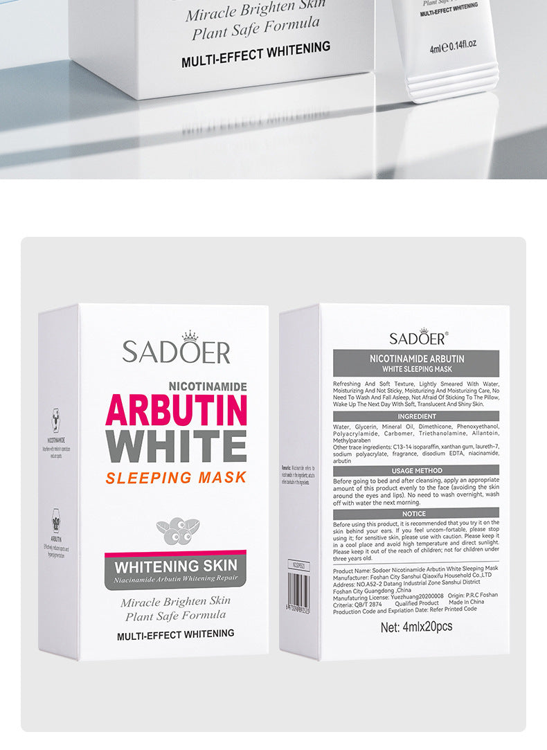 Niacinamide Arbutin Set SADOER Whitening, hydrating, and moisturizing skincare products  wholesale