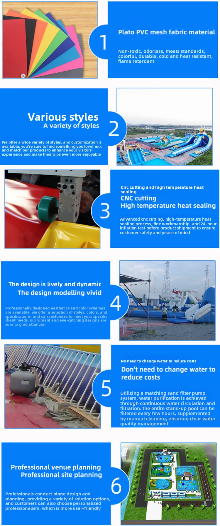 Inflatable Water Park Slide Equipment Manufacturer Elephant Panda Combination Large Frame Swimming Pool Children's Amusement
