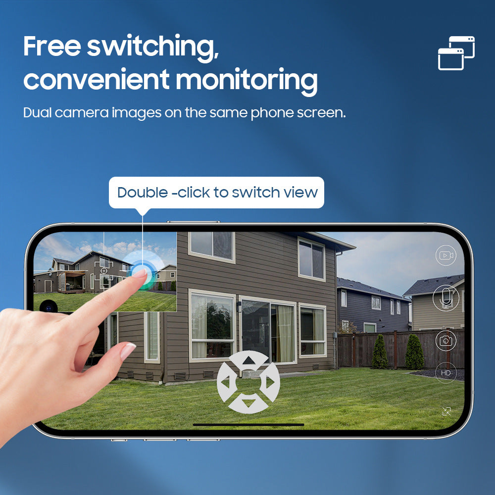 4G Wireless Solar Surveillance Camera Bullet Remote Early Warning6MP HD Night Vision Outdoor Camera