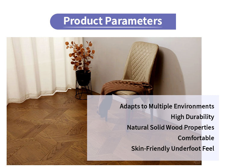 Customizable 12mm Multilayer Hexagon Oak Parquet Flooring | Engineered Oak Wood Floor Geometric Design Waterproof Outdoor