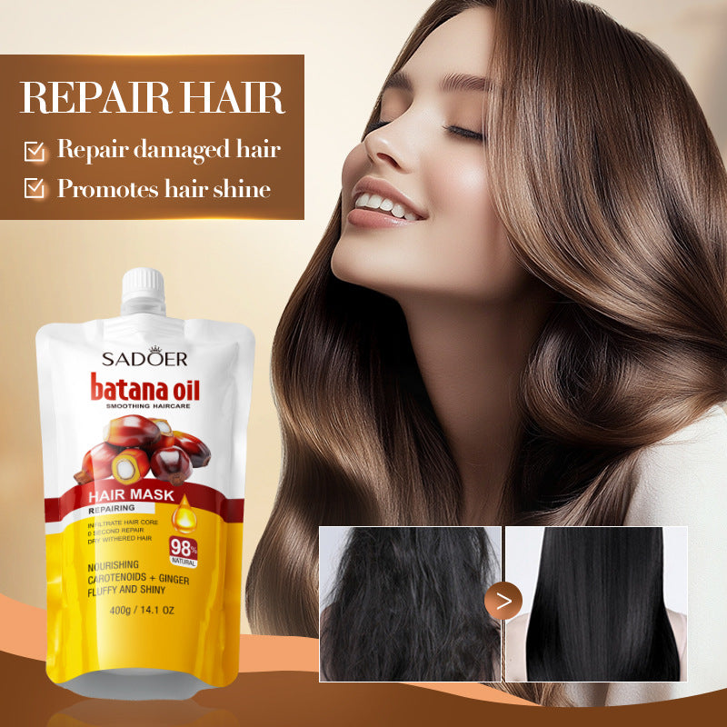 Batahana Nourishing Hair Mask SADOER Soothing and Moisturizing Conditioner Sachet Cross-Border Wholesale