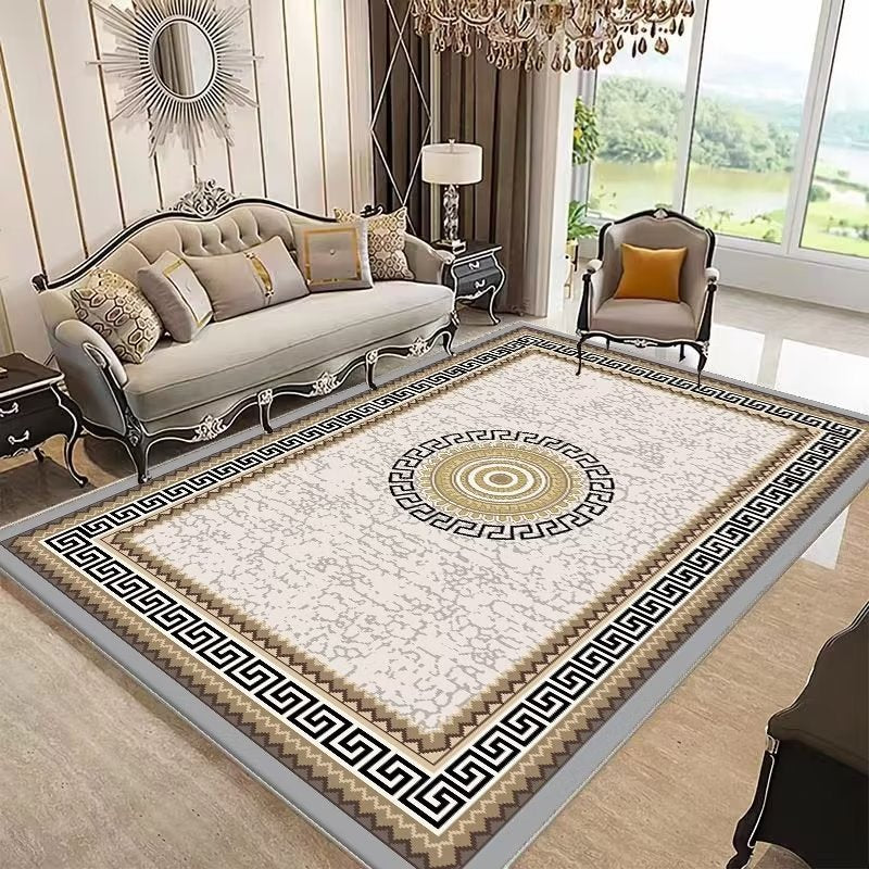 Crystal Velvet Carpet Luxury Stain-Resistant Easy Care Sofa Coffee Table Rug Home Bedroom Wear-Resistant Non-Slip Bedside Warm Blanket