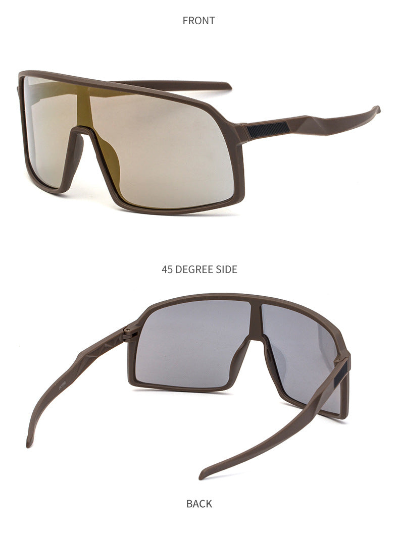 New Colorful Cycling Glasses for Men1998One-piece sunglasses European and American fashion outdoor sports sunglasses