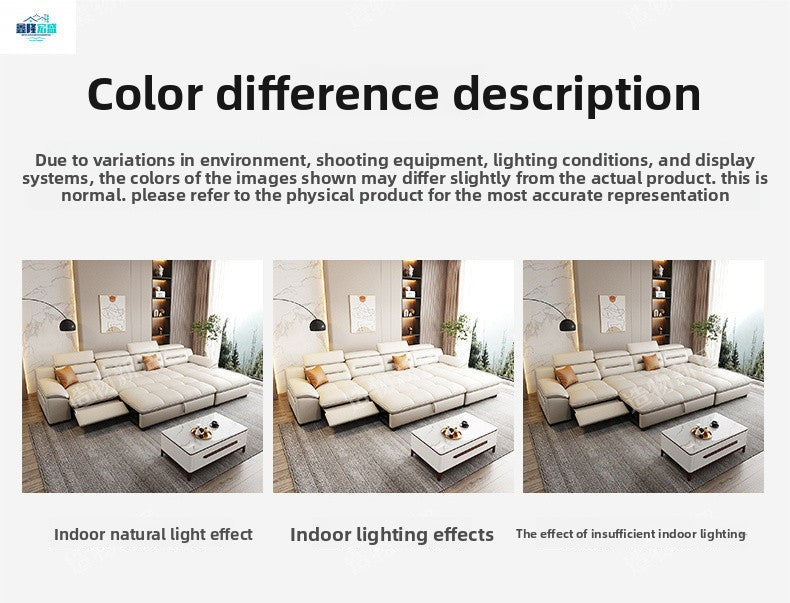 Factory Direct Sale Top Layer Cowhide Multifunctional Wall-Mounted Electric Functional Sofa Space Capsule Simple Modern Living Room Sofa