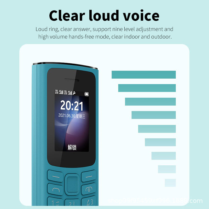 Mobile Phone105 2021Elderly Phone Wholesale Dual-SIM Feature Phone with Straight Buttons for Seniors