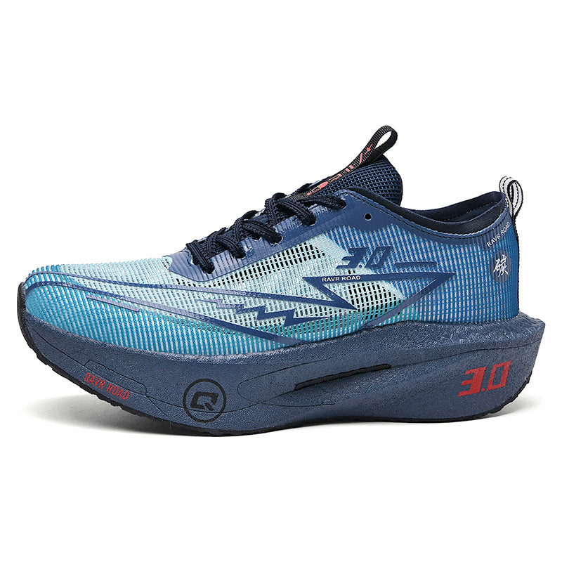 New Fashionable Casual Breathable Comfortable Running Shoes with Real Carbon Plate High Elasticity Shock Absorption for Student Training Sports Shoes