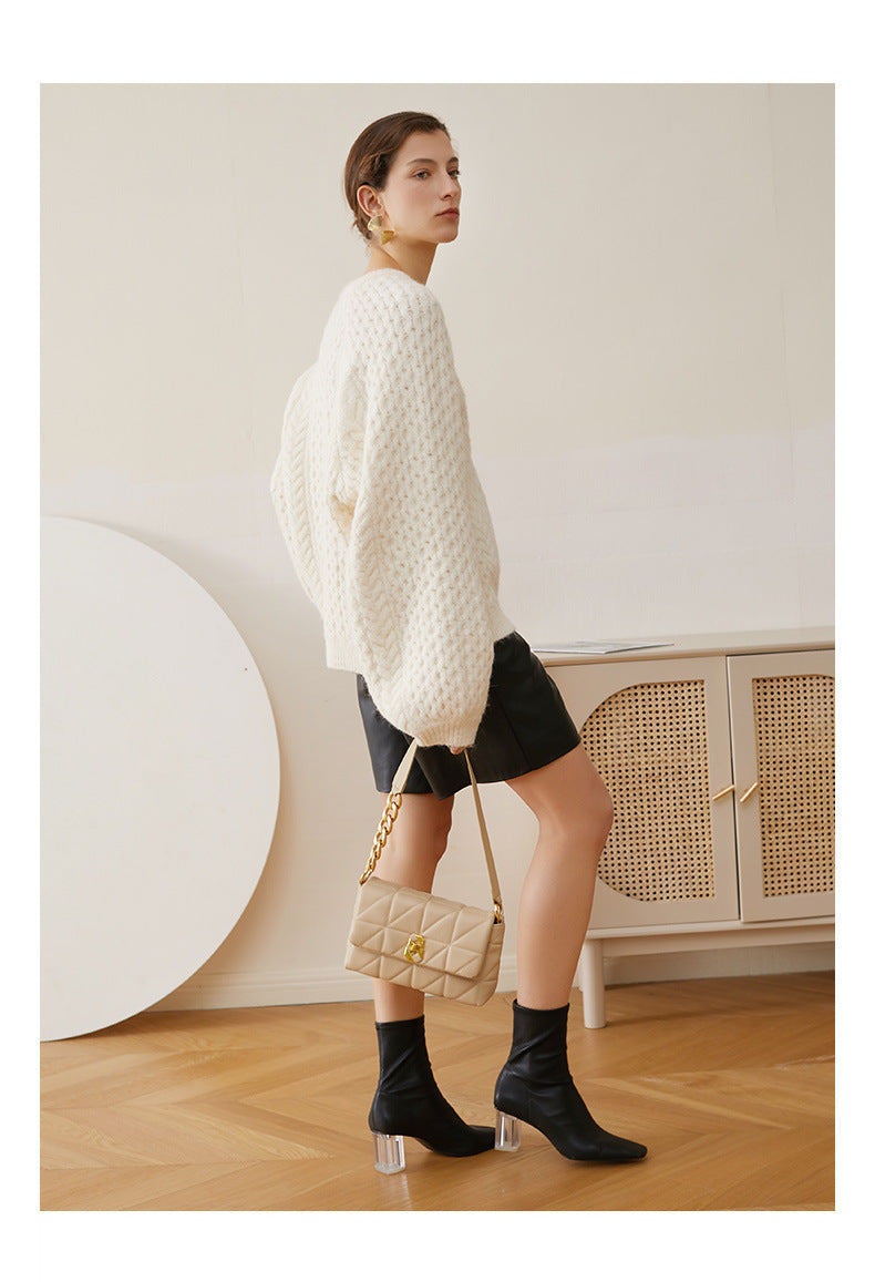 Niche Design Quilted Chain Underarm Bag for Women New Commuter Bag Single Bag Fashion Versatile Crossbody Bag Women's Bag