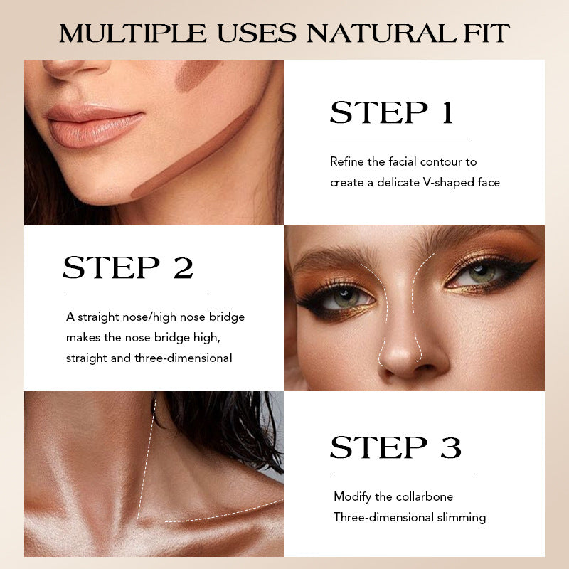 se7en kiss Highlight Contour Liquid Dual-Ended Nose Shadow Pen Integrated Concealer Liquid Stick Version