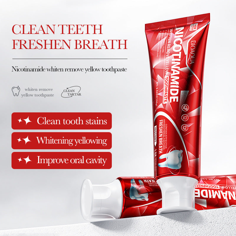 All English Toothpaste100g BIOAOUA Baking Soda Gum Care Niacinamide Fresh  Wholesale