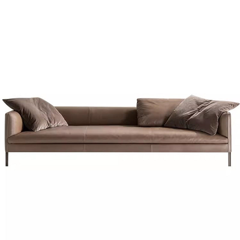 Italian Minimalist Genuine Leather Sofa Light Luxury Simple Modern Latex Nordic Down Living Room Combination Small Apartment Sofa Shipping and tax not included