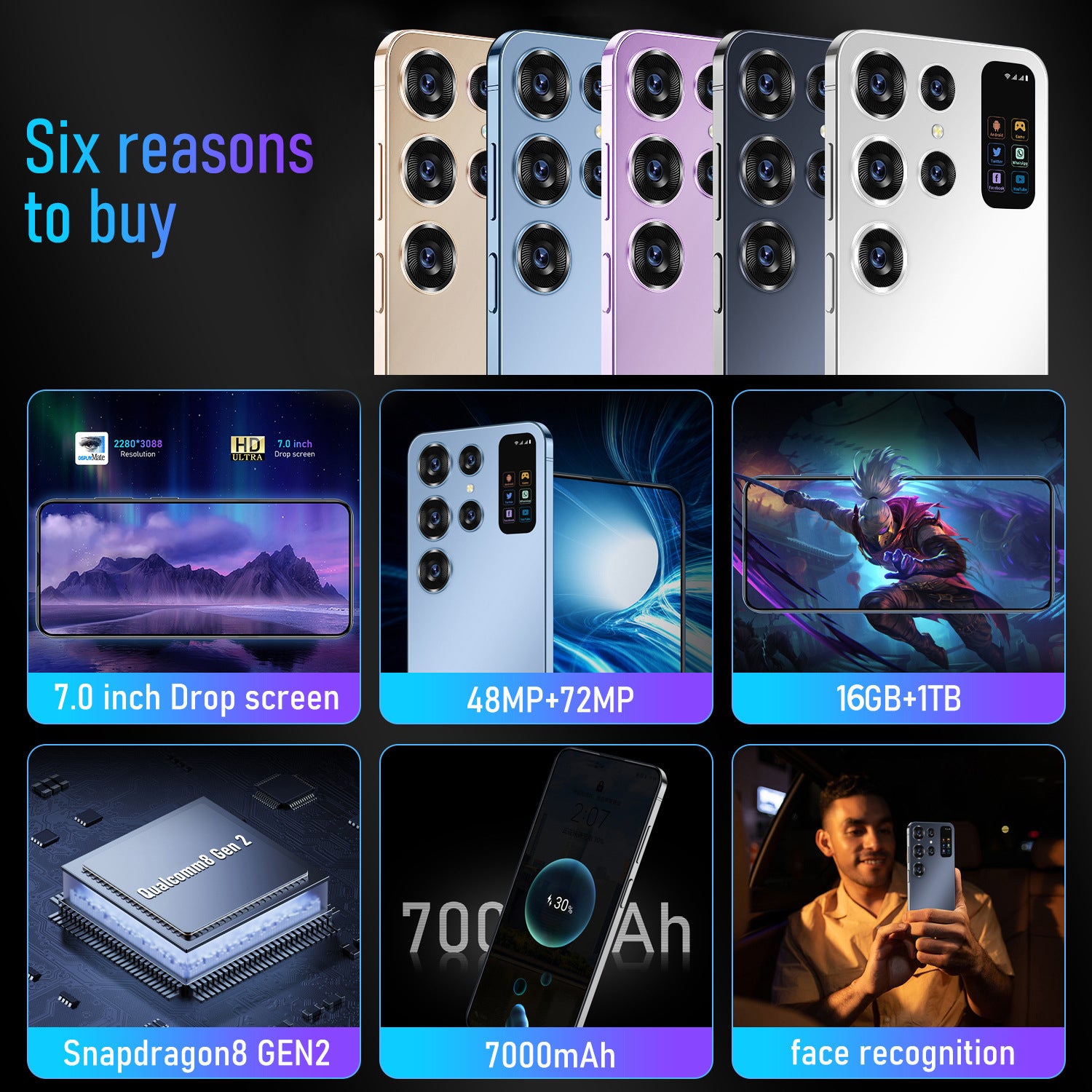 New product best-selling S26 Ultra Intelligence5G Mobile Phone7.3Inch16+1TB Factory Direct Sales of Mobile Phones