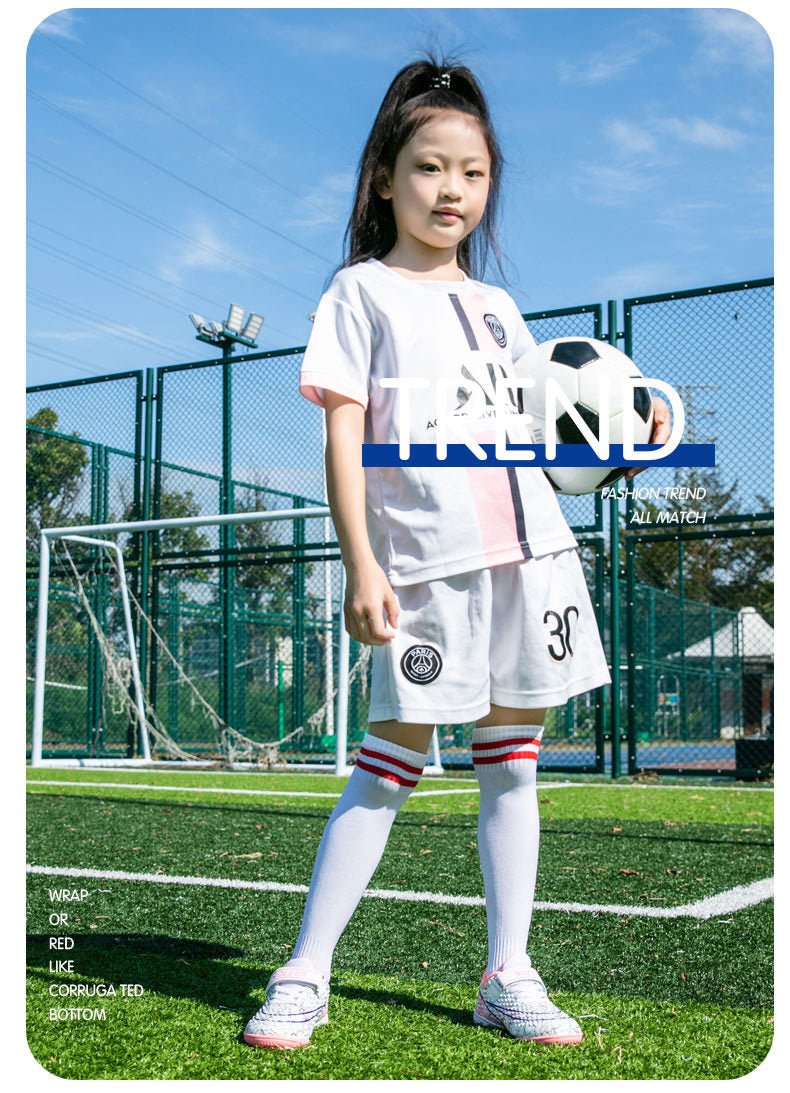 New Football Shoes for Men and Women, Children's Low-top Anti-collision Spike Magic Tape No-tie Grass Training Sports Shoes