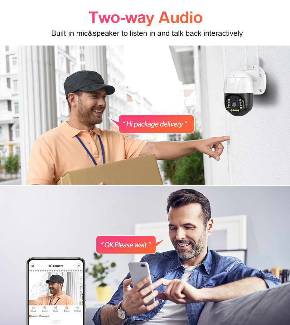 V380Outdoor4G Home surveillance camera detector Hd WiFi Camera Wireless Model Hot Sale