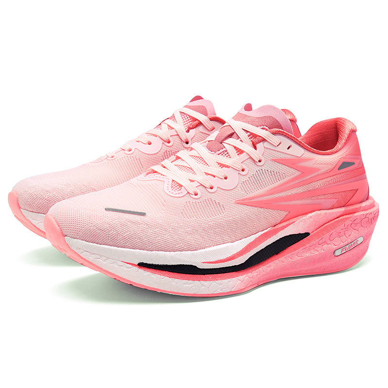 Fashion Four Seasons New Popcorn Carbon Plate Breathable Couple Running Shoes Comfortable Unisex Sports Shoes