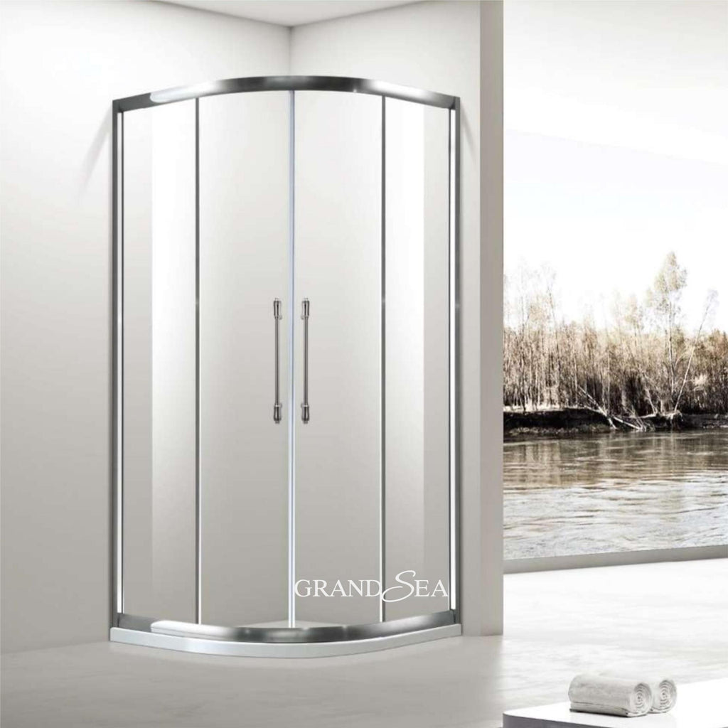Simple Bathroom Shower Enclosure Tempered Glass Shower Cabin Door Shower Rooms