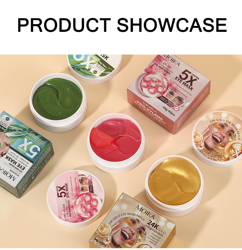 MOIKA Full Seaweed Fine Line Reducing Eye Mask Wholesale Eye Care Export Firming Boswellic Acid Anti-Wrinkle