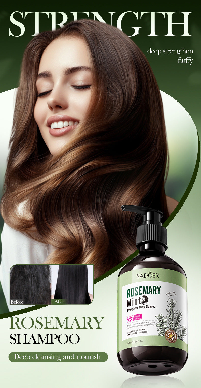 Mint Rosemary Fluffy Shampoo SADOER Strong Shampoo  Wholesale