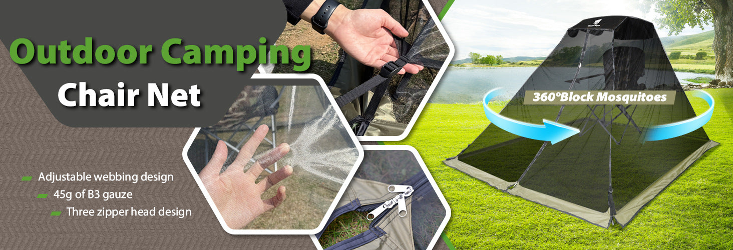 New Outdoor Mosquito Net Anti-Mosquito Dense Mesh Camping Fishing Sunshade Canopy Leisure Beach Pavilion