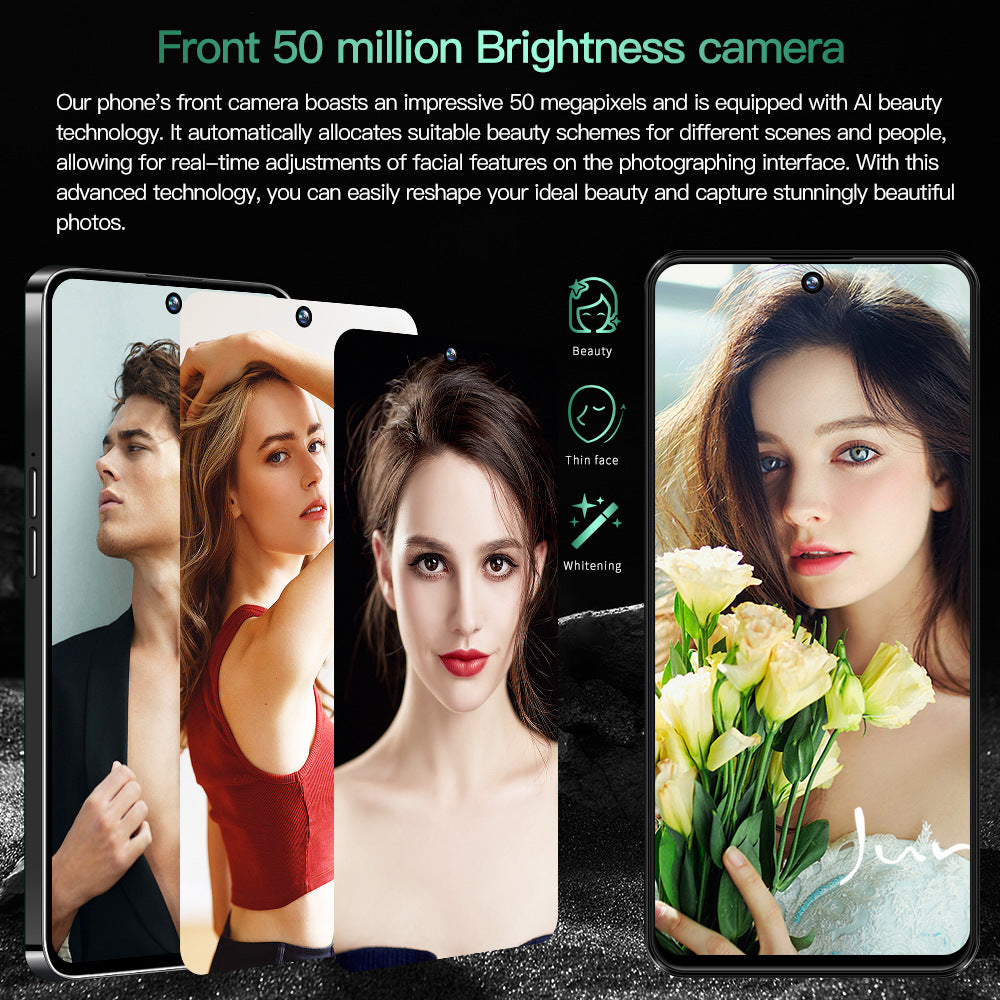 New Global Exclusive Povo6Pro Android16+1T Super Large Screen Smartphone Factory Direct Price