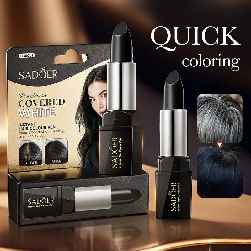 Cross-border Hair Dye Pen3.8g Moisturizing Hair Black Men and Women Conditioner Export Manufacturer Wholesale