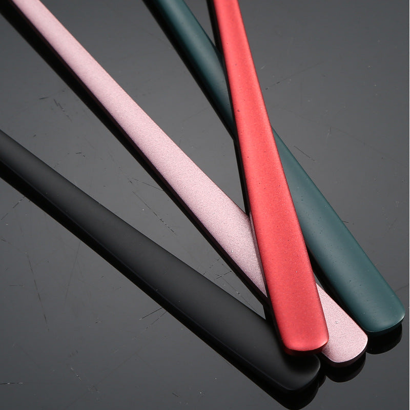 304Stainless Steel Tableware Student Korean Portable Tableware Office Worker Outdoor Spoon Fork Chopsticks Four-piece Set