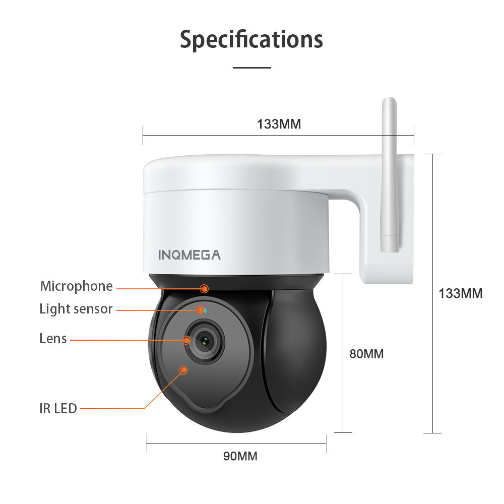 Factory Private Model Tuya Camera500High Definition Surveillance Dome Camera with Night Vision WiFi Graffiti IP66