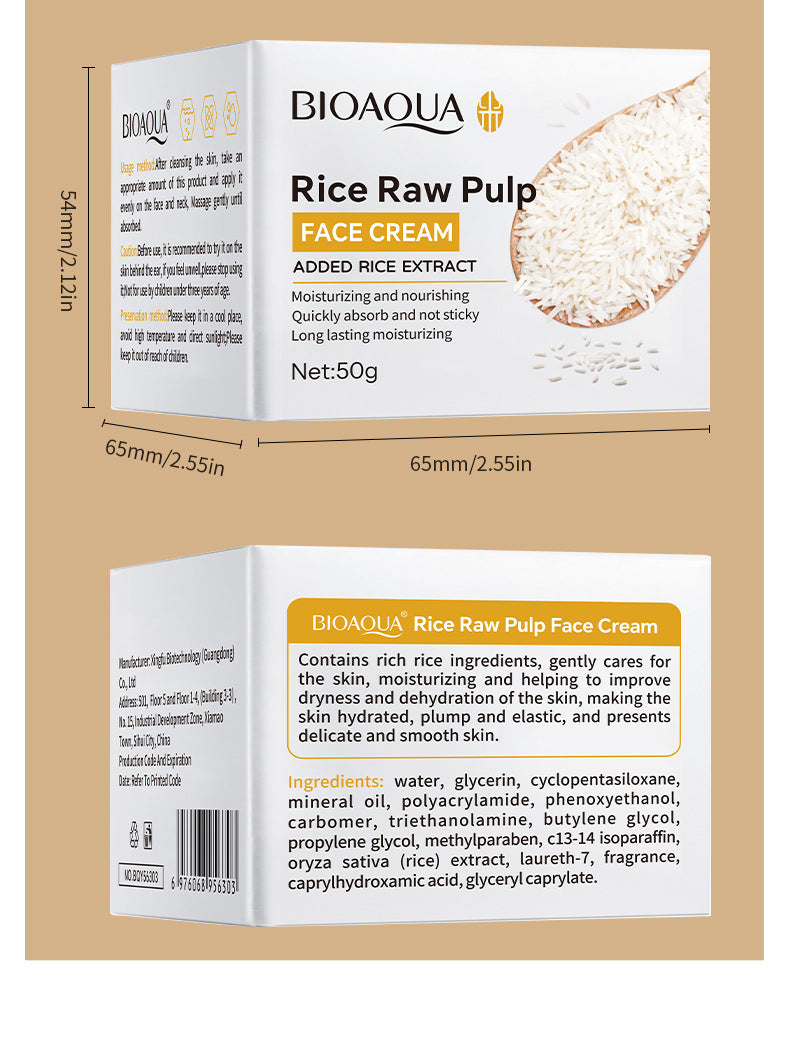 Rice Skincare Set BIOAOUA Rice Puree Series Six-Piece Set Box  Wholesale